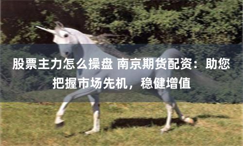 股票主力怎么操盘 南京期货配资：助您把握市场先机，稳健增值