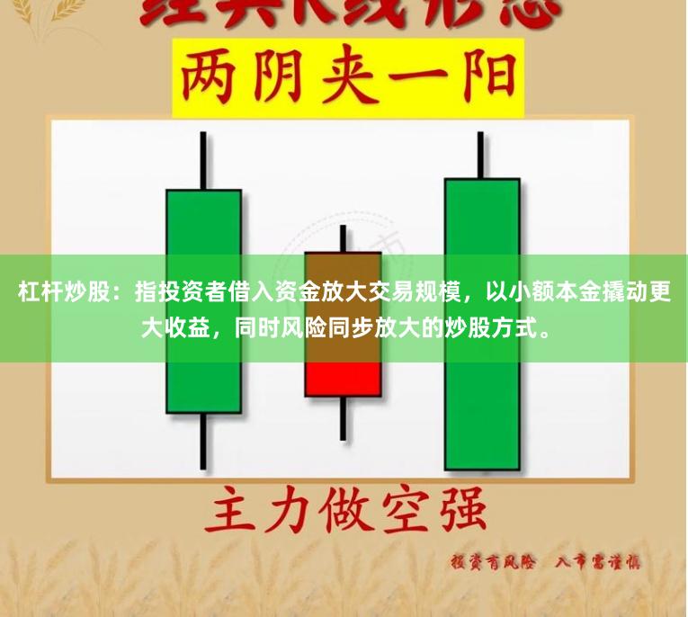 杠杆炒股：指投资者借入资金放大交易规模，以小额本金撬动更大收益，同时风险同步放大的炒股方式。